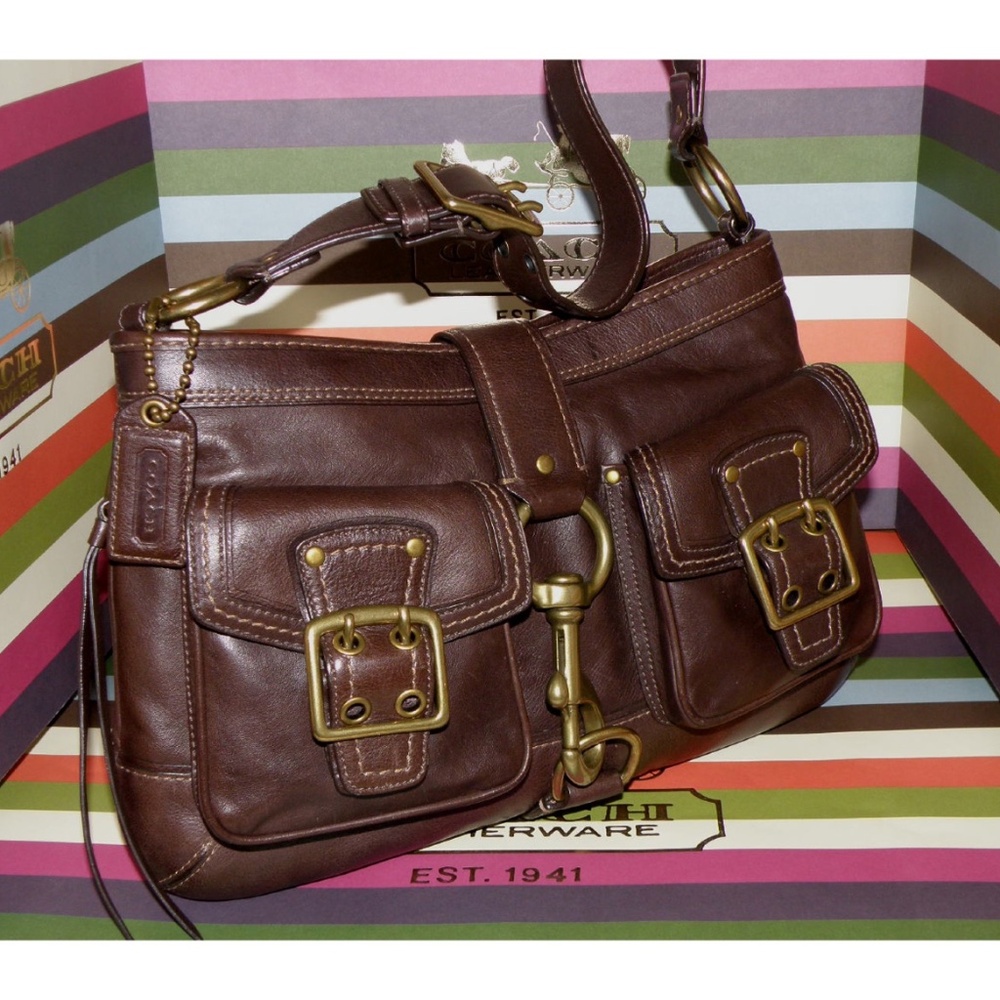 🤎NEW COACH LEGACY LEATHER MANDY SATCHEL SHOULDER BAG ~ 65TH ANNIVERSARY!! 🤎 - Picture 11 of 11